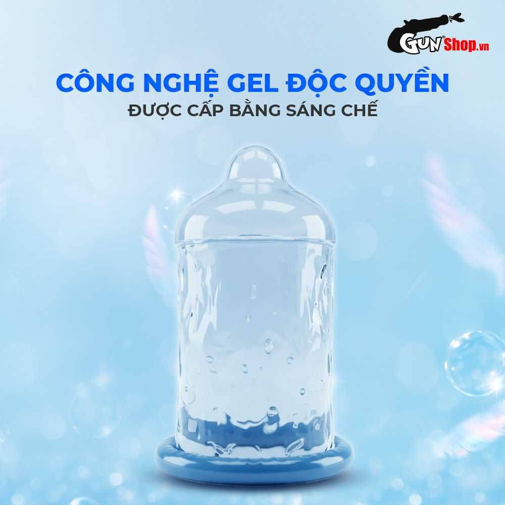 Bao cao su JEX Glamourous Butterfly 0.03 Moist - Siêu mỏng, vừa vặn, nhiều gel bôi trơn - Hộp 10 cái