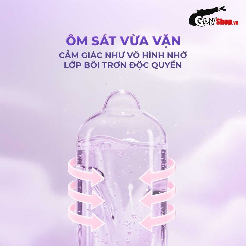 Bao cao su JEX Glamourous Butterfly Hot - Nóng ấm, nhiều gel bôi trơn - Hộp 12 cái