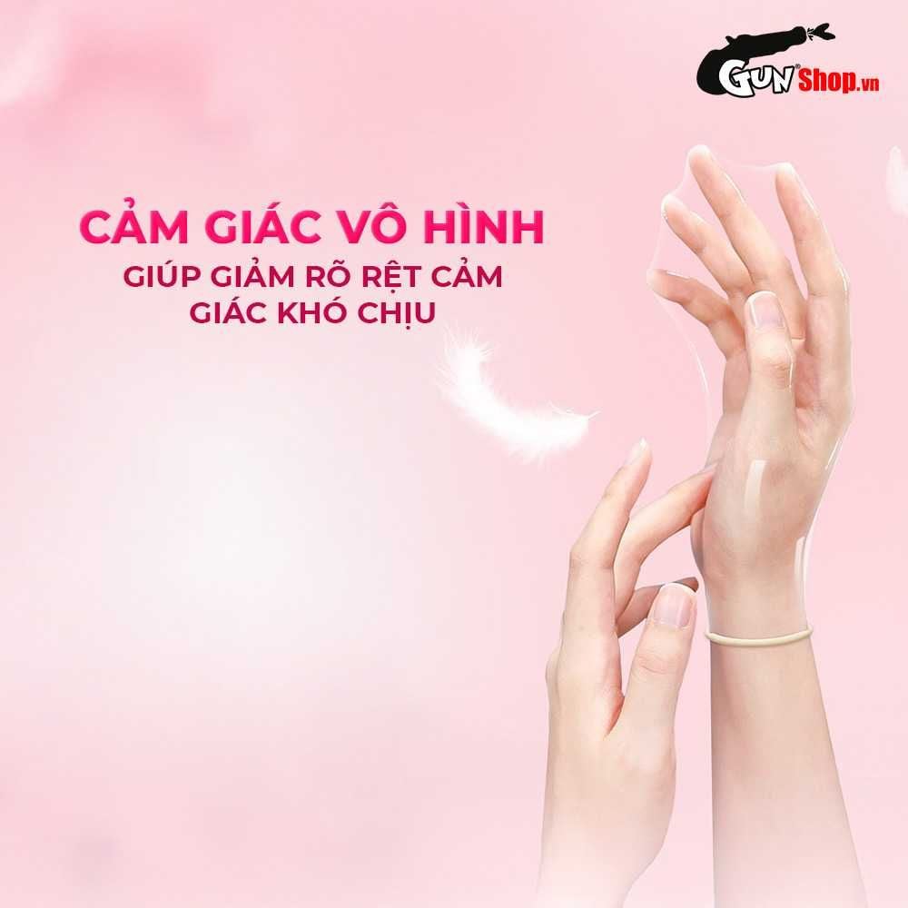 Bao cao su JEX Glamourous Butterfly Melty - Mỏng mịn, ôm sát, nhiều gel bôi trơn - Hộp 10 cái