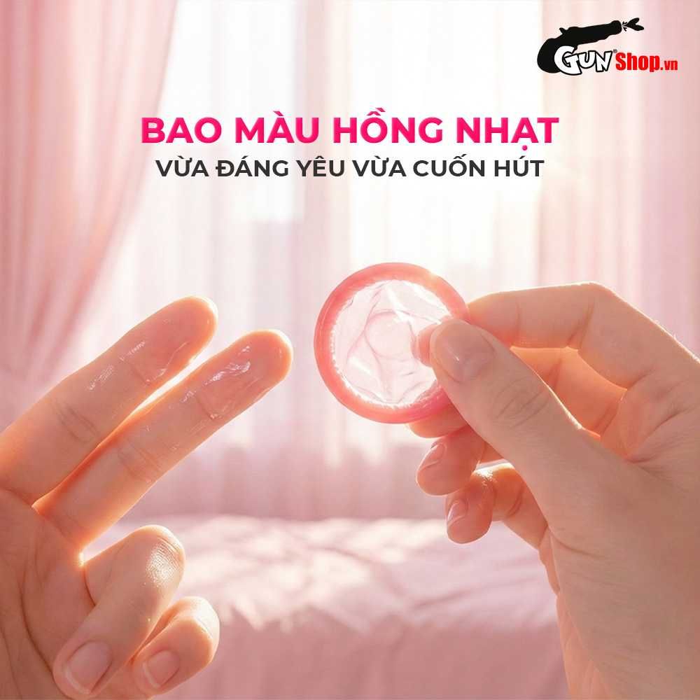 Bao cao su JEX Glamourous Butterfly Melty - Mỏng mịn, ôm sát, nhiều gel bôi trơn - Hộp 10 cái