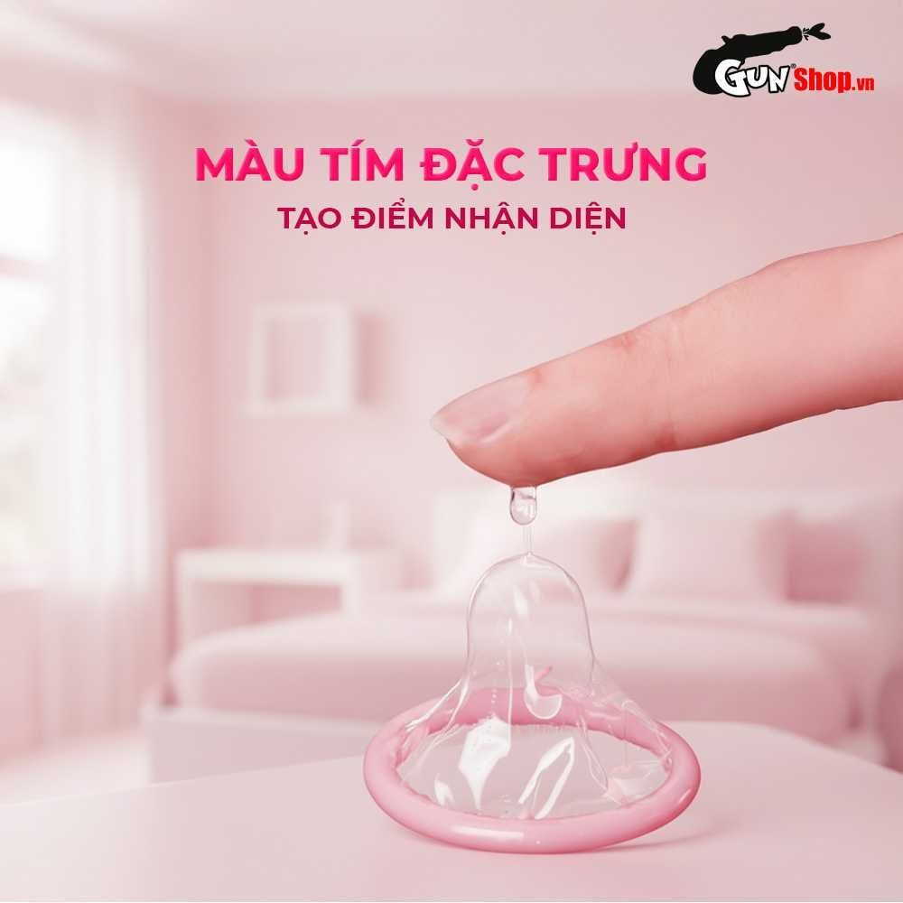 Bao cao su JEX Usui Pure Long - Siêu mỏng, gân nổi, nhiều gel bôi trơn - Hộp 12 cái