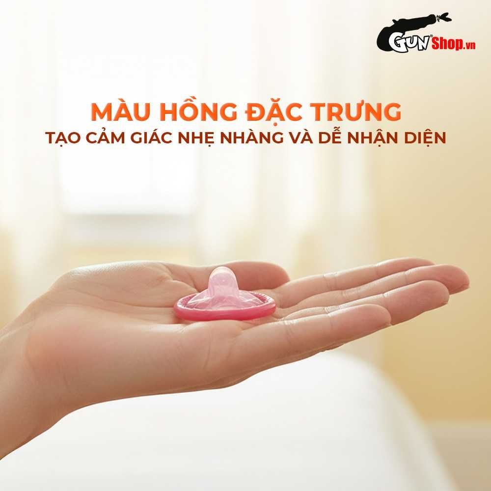 Bao cao su JEX UsuUsu Jelia Coat R1000 - Vừa vặn, ôm sát, nhiều gel bôi trơn - Hộp 12 cái