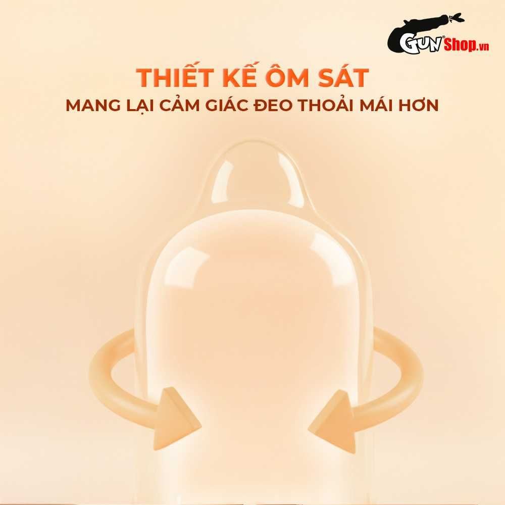 Bao cao su JEX UsuUsu Jelia Coat R1000 - Vừa vặn, ôm sát, nhiều gel bôi trơn - Hộp 12 cái