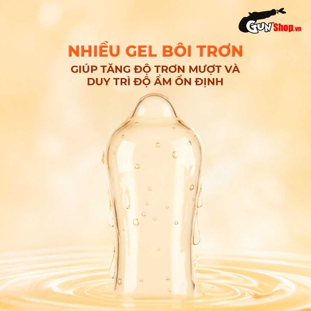 Bao cao su JEX UsuUsu Jelia Coat R1000 - Vừa vặn, ôm sát, nhiều gel bôi trơn - Hộp 12 cái