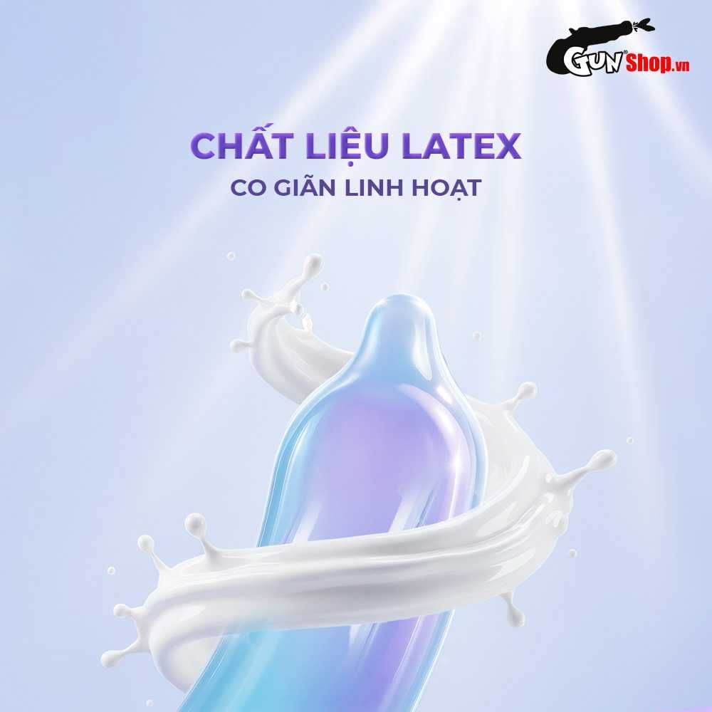 Bao cao su JEX Zone - Siêu mỏng chân thật, nhiều gel bôi trơn - Hộp 10 cái