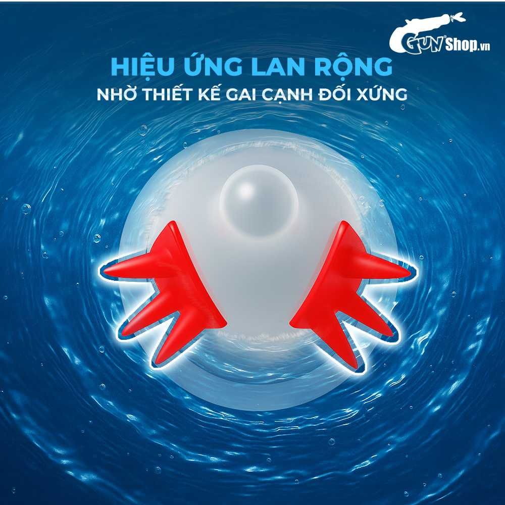Bao cao su OLO Cá thần - Gai cạnh - Hộp 1 cái + 1 bi silicon
