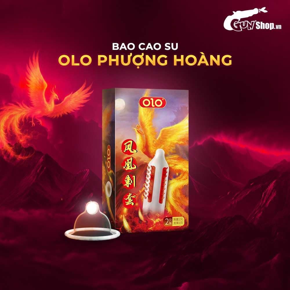 Bao cao su OLO Phượng hoàng - Gai đứng - Hộp 1 cái + 1 bi silicon