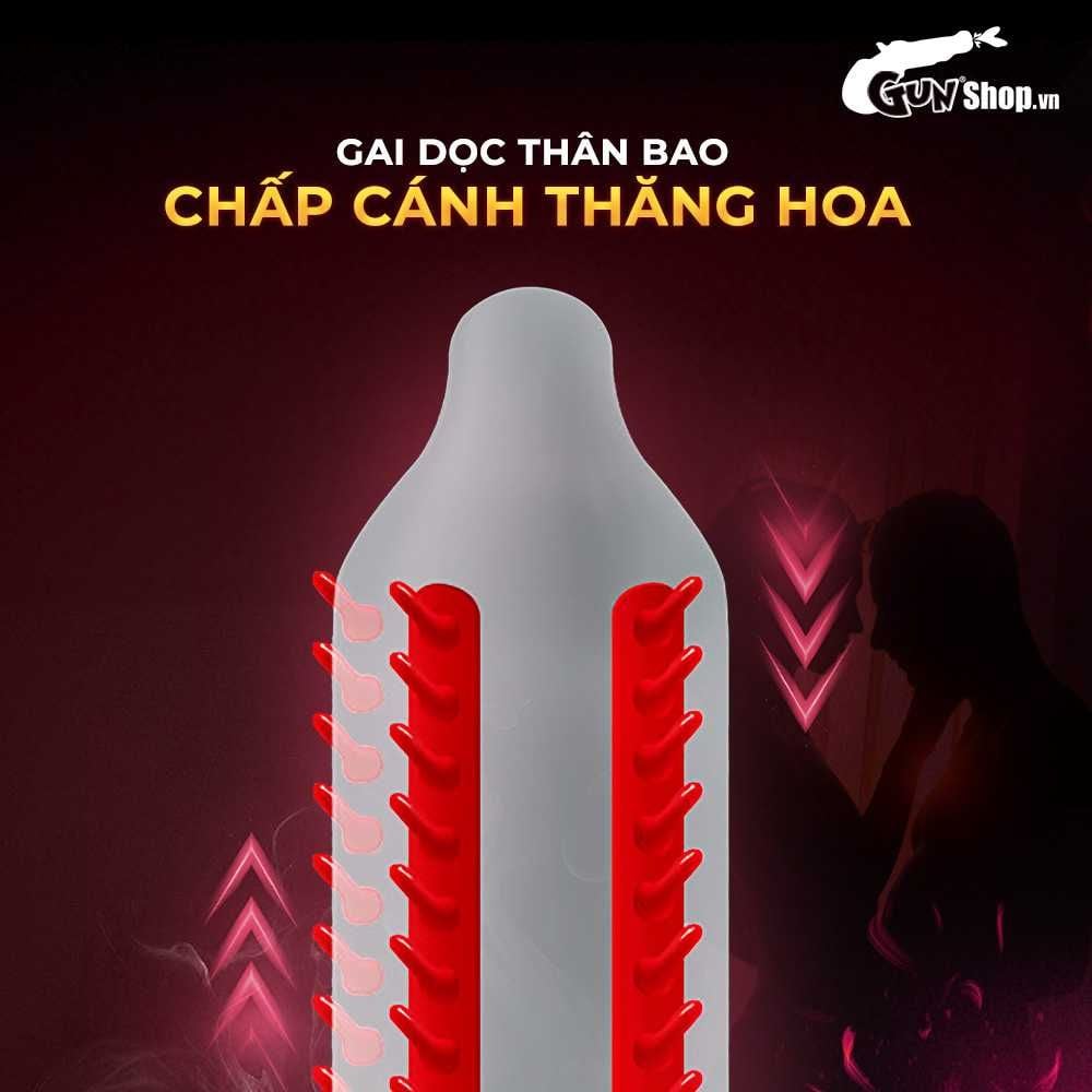 Bao cao su OLO Phượng hoàng - Gai đứng - Hộp 1 cái + 1 bi silicon
