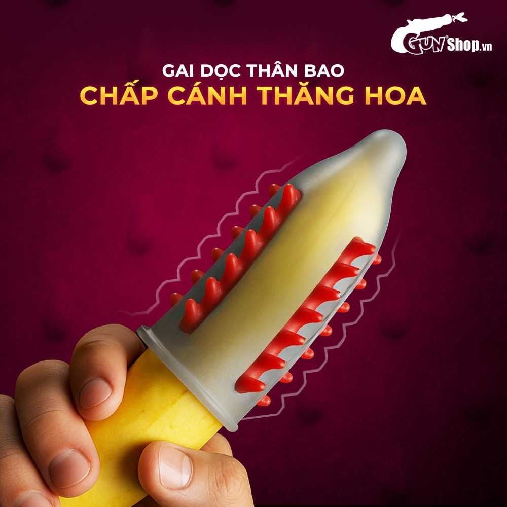 Bao cao su OLO Phượng hoàng - Gai đứng - Hộp 1 cái + 1 bi silicon
