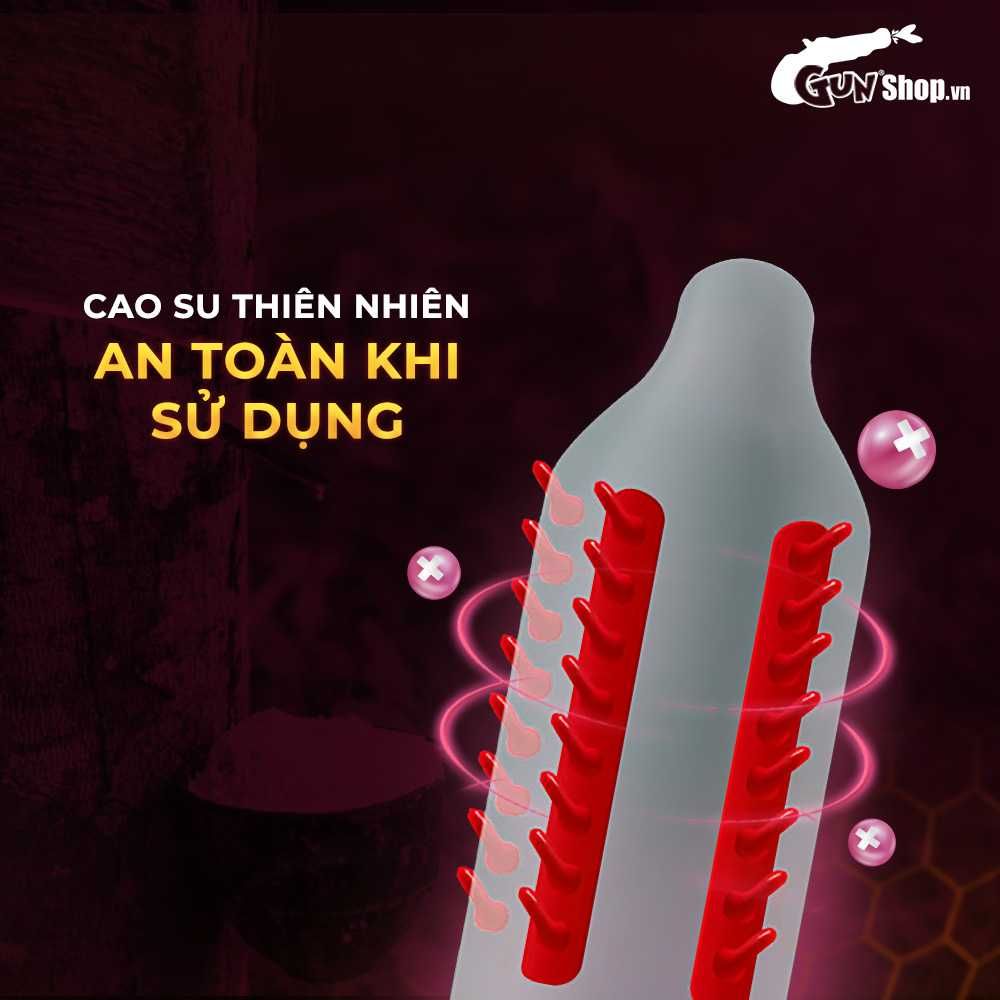 Bao cao su OLO Phượng hoàng - Gai đứng - Hộp 1 cái + 1 bi silicon