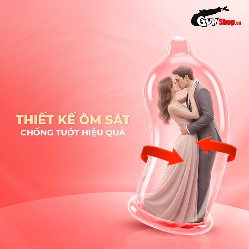 Bao cao su Powergra Classic - Siêu mỏng, truyền nhiệt nhanh, hương trái cây - Hộp 10 cái