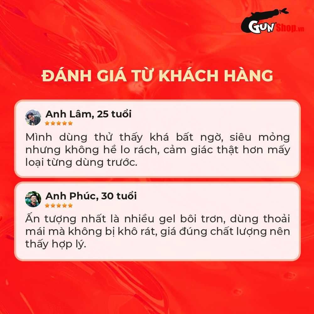 Bao cao su Powergra Classic - Siêu mỏng, truyền nhiệt nhanh, hương trái cây - Hộp 10 cái