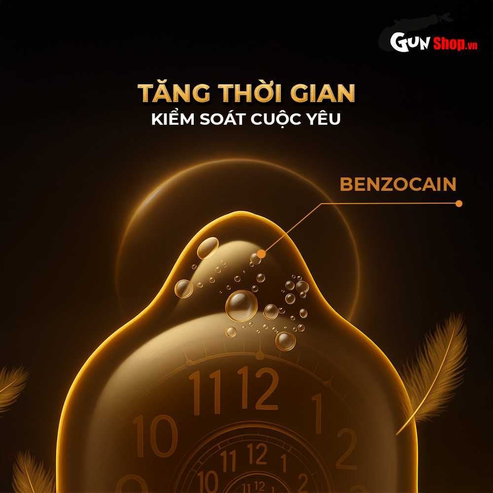 Bao cao su Powergra Ultrafit - Size 49mm, siêu mỏng, kéo dài, hương dâu - Hộp 3 cái