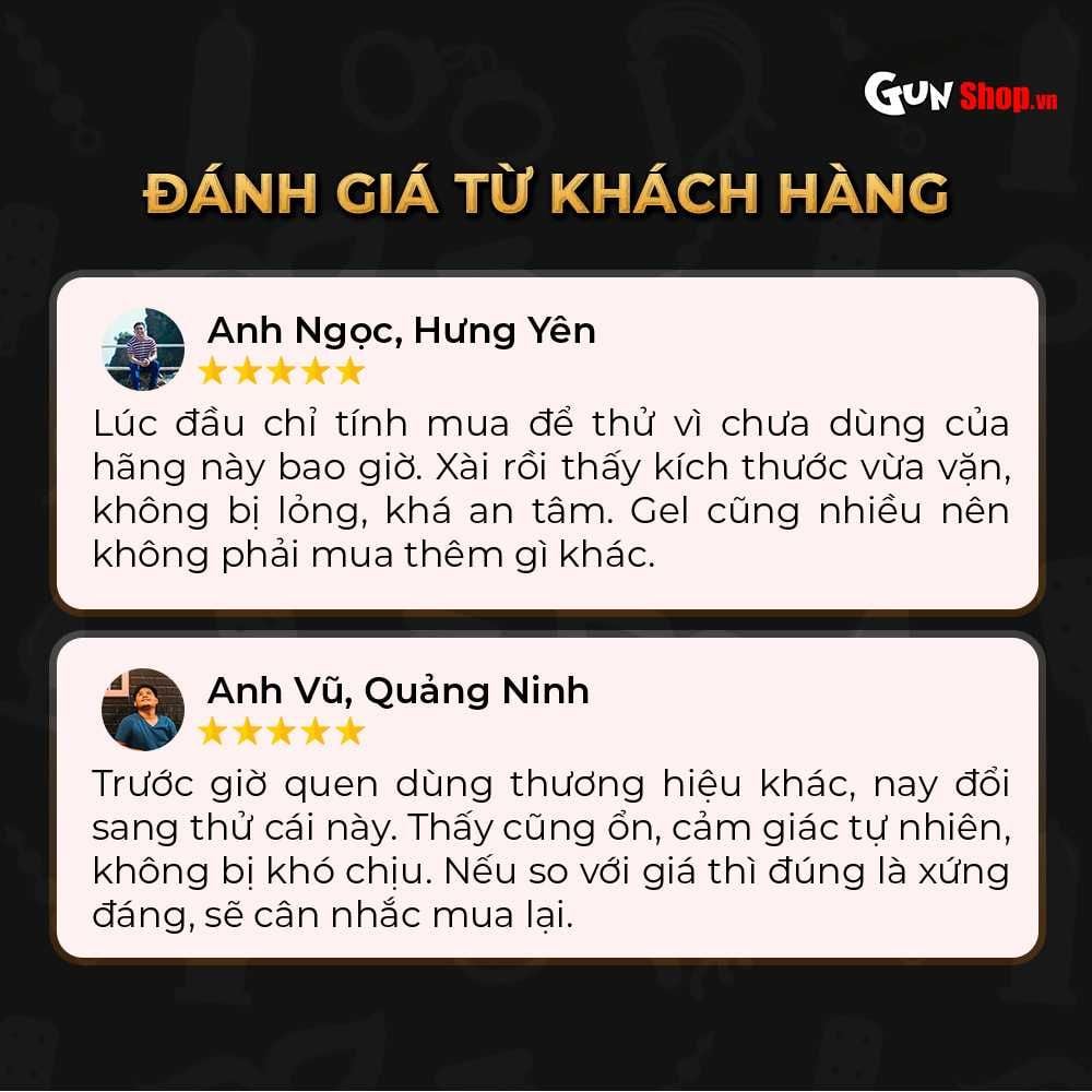 Bao cao su Powergra Ultrafit - Size 49mm, siêu mỏng, kéo dài, hương dâu - Hộp 3 cái