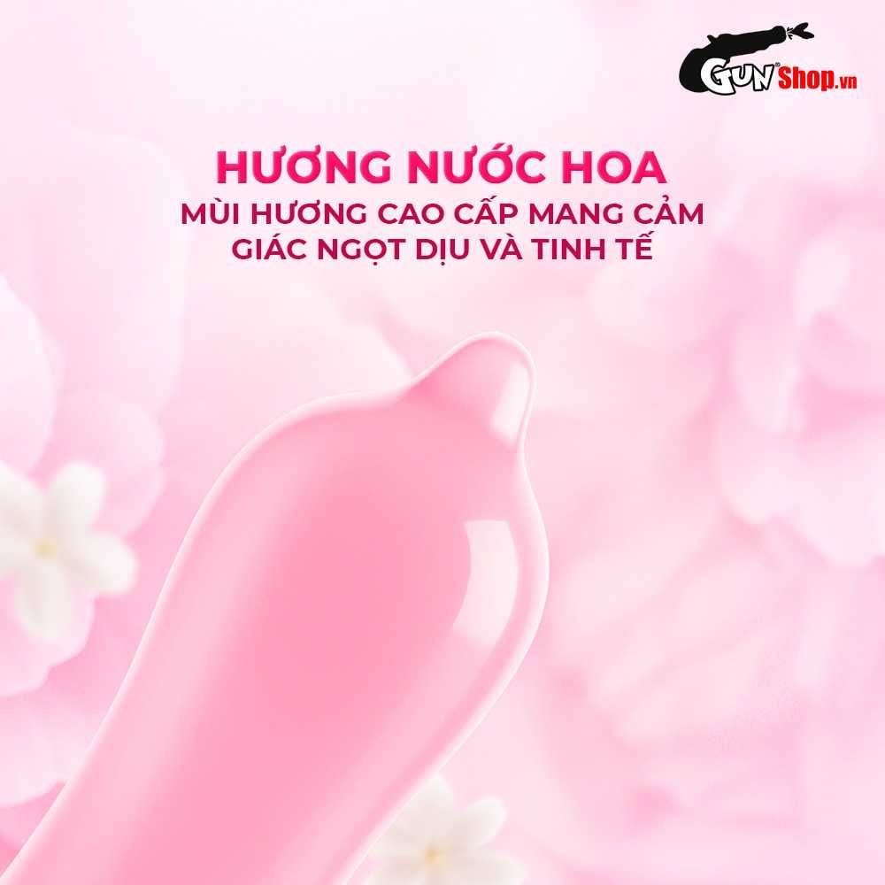 Bao cao su Shell Pulse Feather Touch 0.03 - Hương nước hoa cao cấp, siêu mỏng - Hộp 10 cái