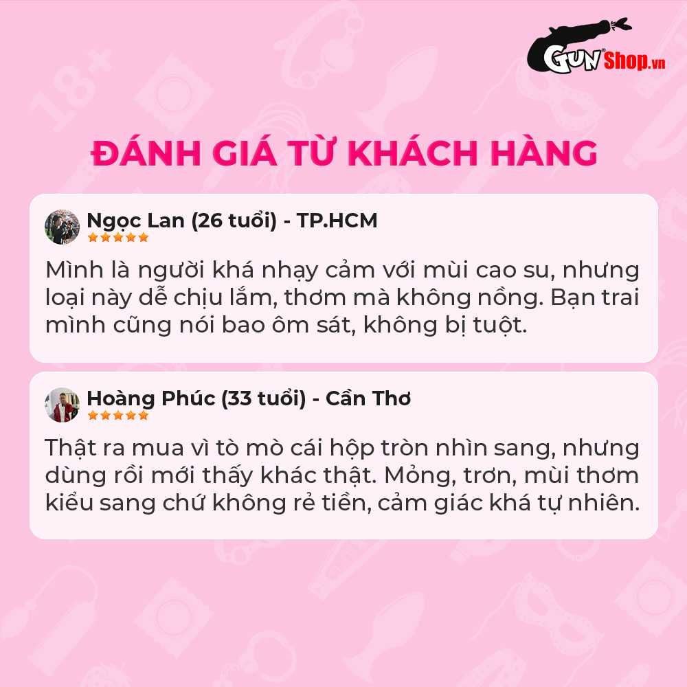 Bao cao su Shell Pulse Feather Touch 0.03 - Hương nước hoa cao cấp, siêu mỏng - Hộp 10 cái