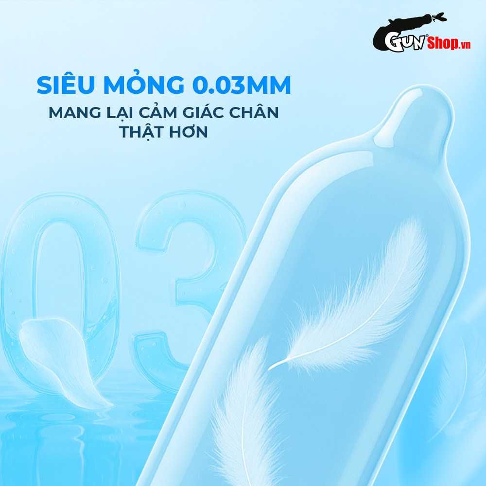 Bao cao su Shell Pulse Infinite Stealth - Hương nước hoa coa cấp, siêu mỏng, kéo dài -  - Hộp 10 cái
