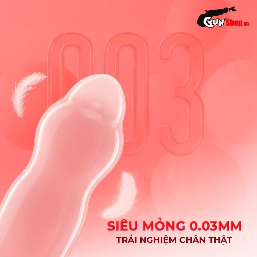 Bao cao su Sagami Six Fit V Miracle Fit - Thiết kế 3D ôm sát, siêu mỏng - Hộp 10 cái