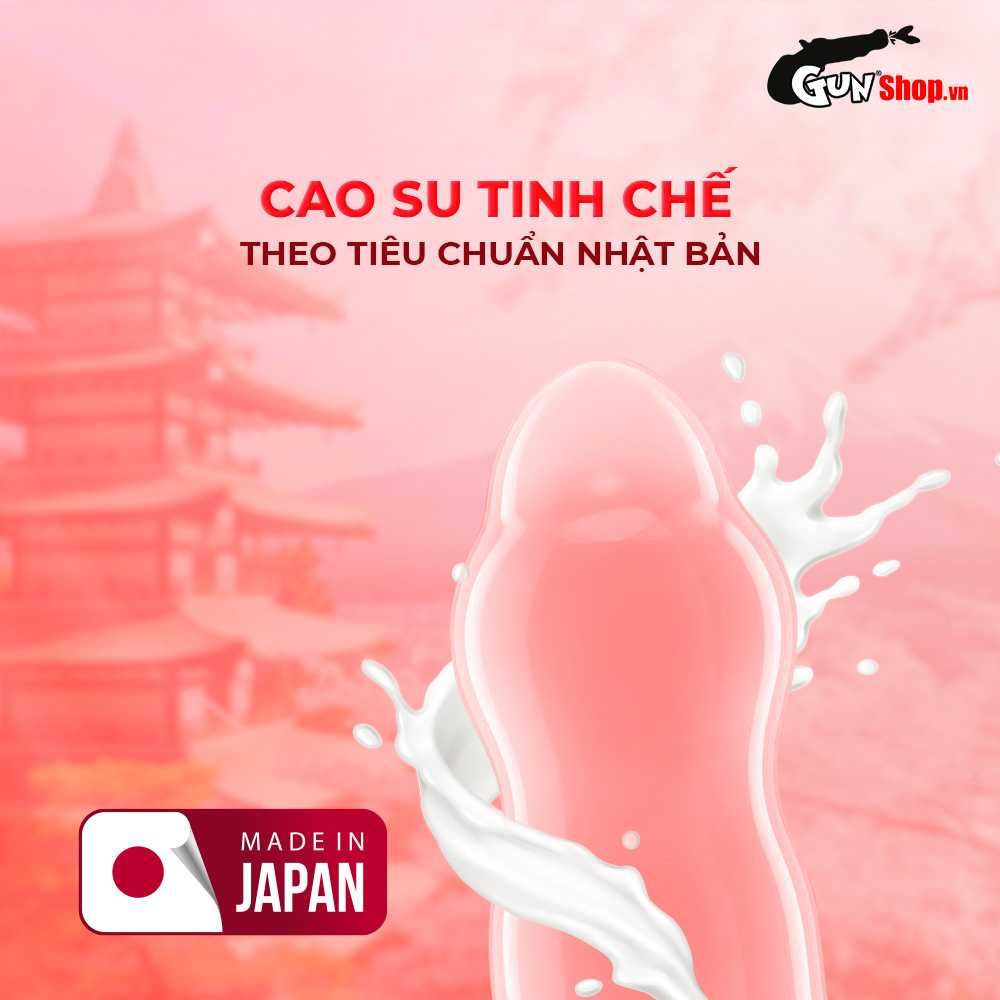 Bao cao su Sagami Six Fit V Miracle Fit - Thiết kế 3D ôm sát, siêu mỏng - Hộp 10 cái