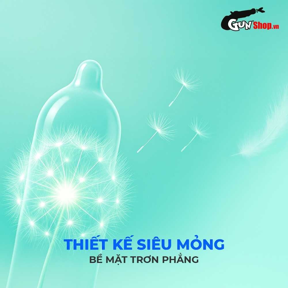 Bao cao su Sagami Xtreme Amino Gold Spearmint - Siêu mỏng, mát lạnh, hương bạc hà - Hộp 10 cái