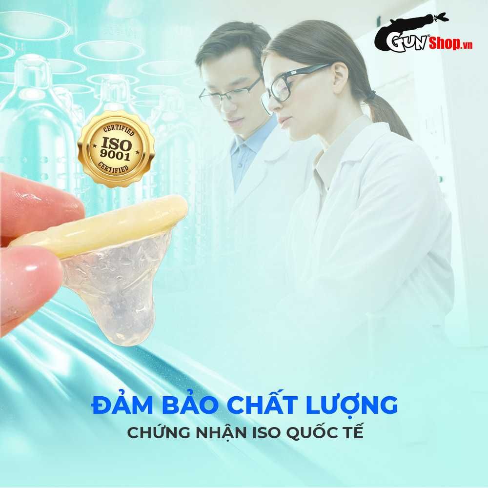 Bao cao su Sagami Xtreme Amino Gold Spearmint - Siêu mỏng, mát lạnh, hương bạc hà - Hộp 10 cái