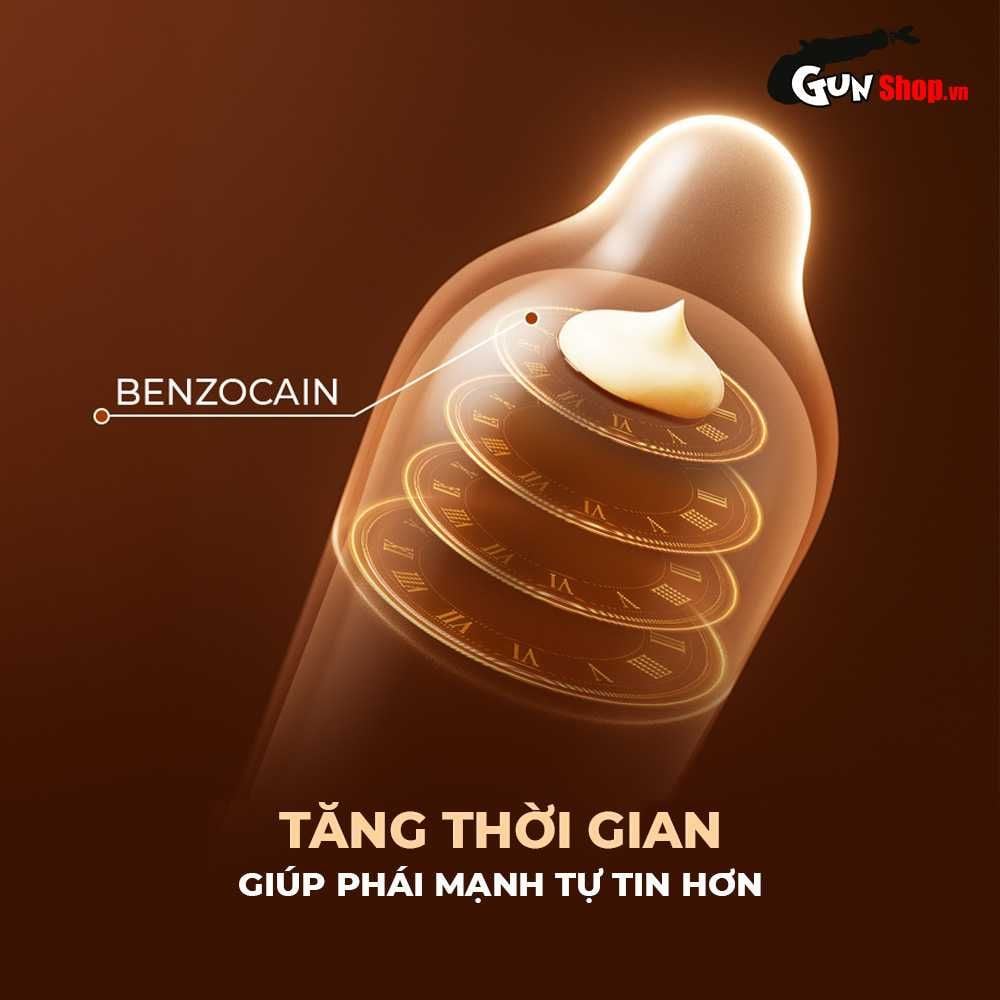 Bao cao su Shell Choco Prolong - Siêu mỏng, kéo dài thời gian, hương chocolate - Hộp 10 cái