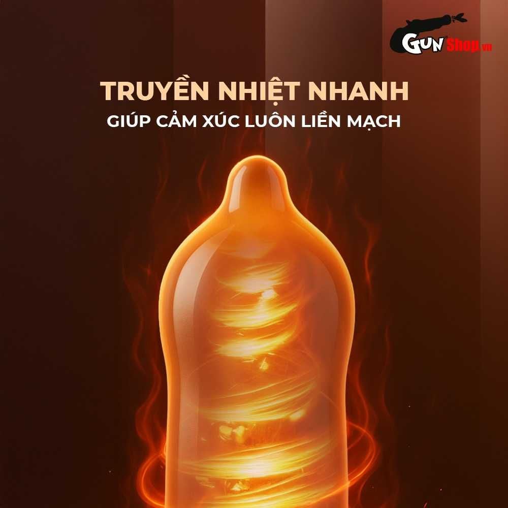 Bao cao su Shell Choco Prolong - Siêu mỏng, kéo dài thời gian, hương chocolate - Hộp 3 cái