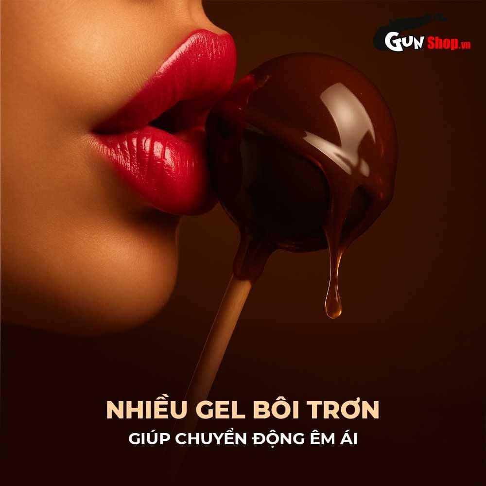 Bao cao su Shell Choco Prolong - Siêu mỏng, kéo dài thời gian, hương chocolate - Hộp 10 cái