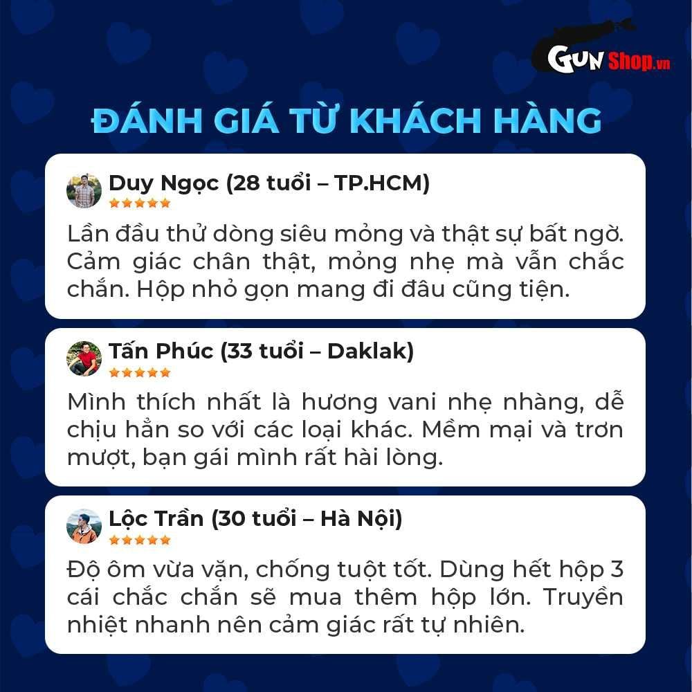 Bao cao su Shell Invisible - Siêu mỏng, chống tuột, kéo dài thời gian - Hộp 3 cái