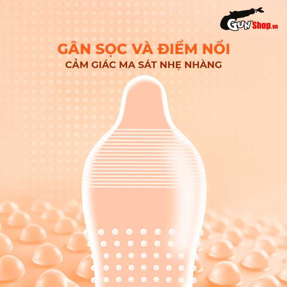 Bao cao su Shell Pulse Lasting Pleasure - Hương nước hoa cao cấp, kéo dài, gân nổi - Hộp 10 cái