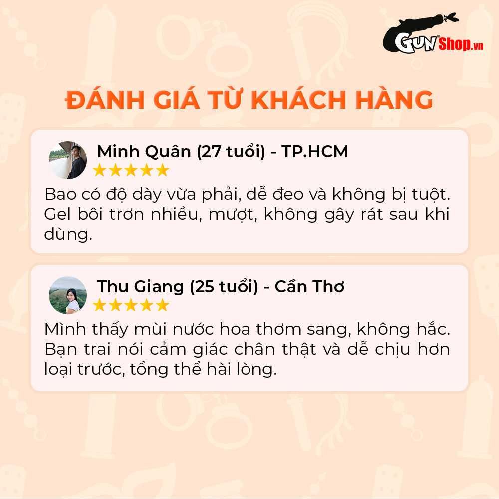 Bao cao su Shell Pulse Lasting Pleasure - Hương nước hoa cao cấp, kéo dài, gân nổi - Hộp 10 cái