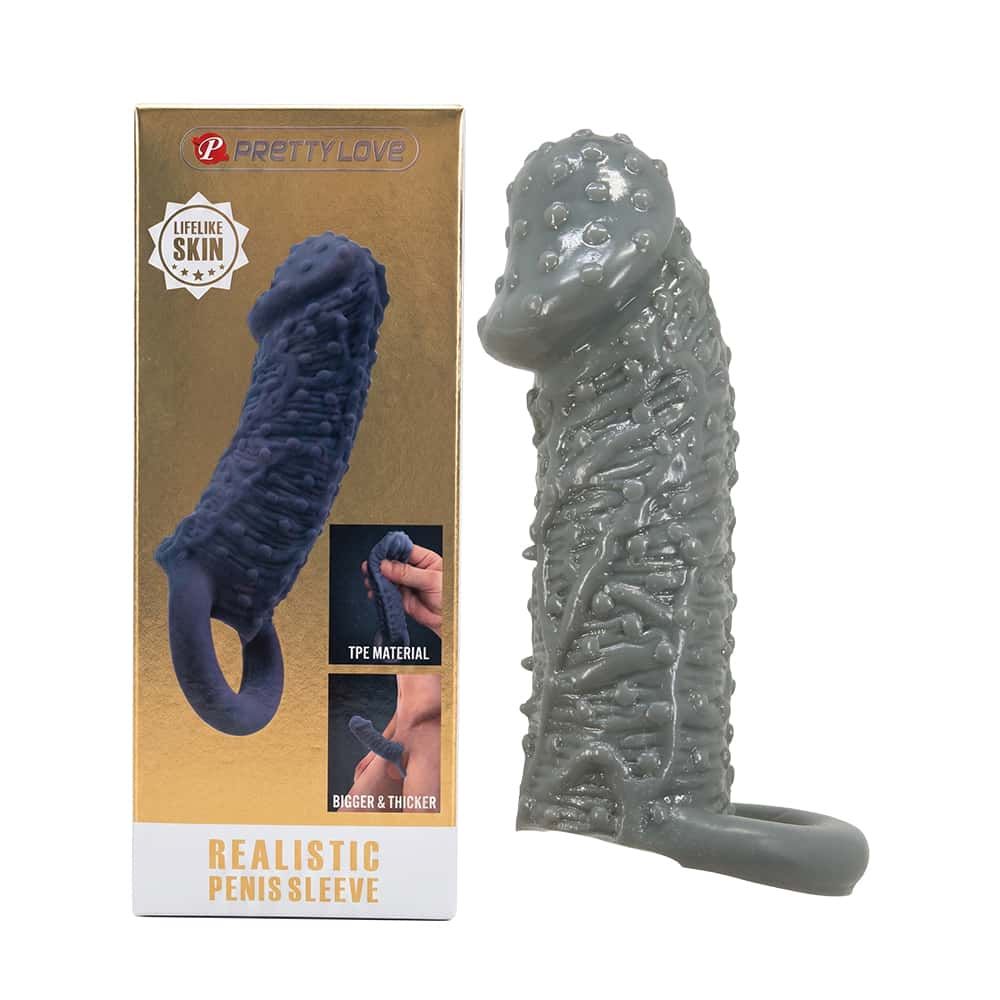 Bao cao su đôn dên Pretty Love Realistic Penis Sleeve