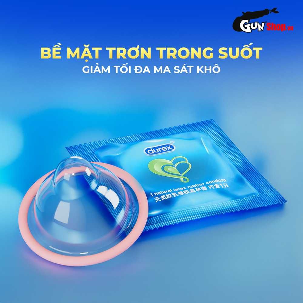Bao cao su Durex Romantic - Mềm và mỏng - Hộp 12 cái