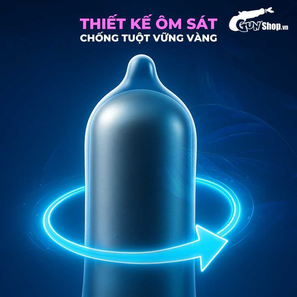 Bao cao su Durex Close Fit - Ôm khít, 49mm - Hộp 12 cái