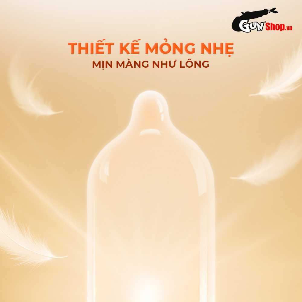 Bao cao su Durex Fetherlite Feel - Siêu mỏng, nhiều gel bôi trơn - Hộp 12 cái