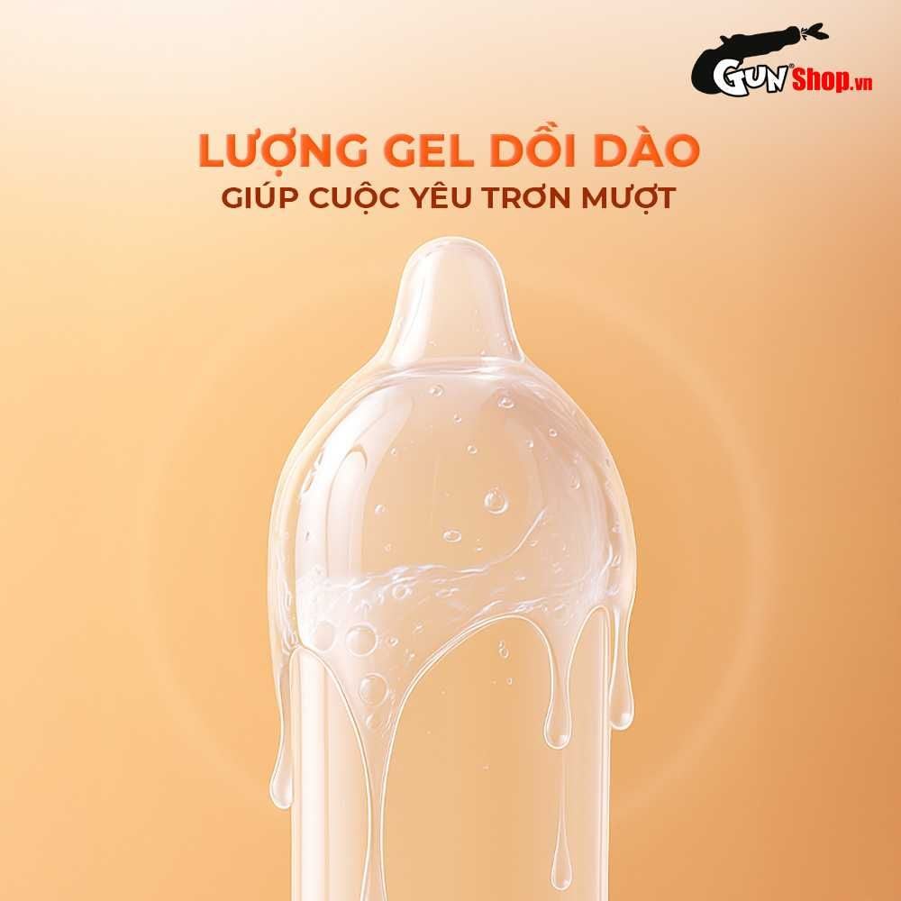 Bao cao su Durex Fetherlite Feel - Siêu mỏng, nhiều gel bôi trơn - Hộp 12 cái