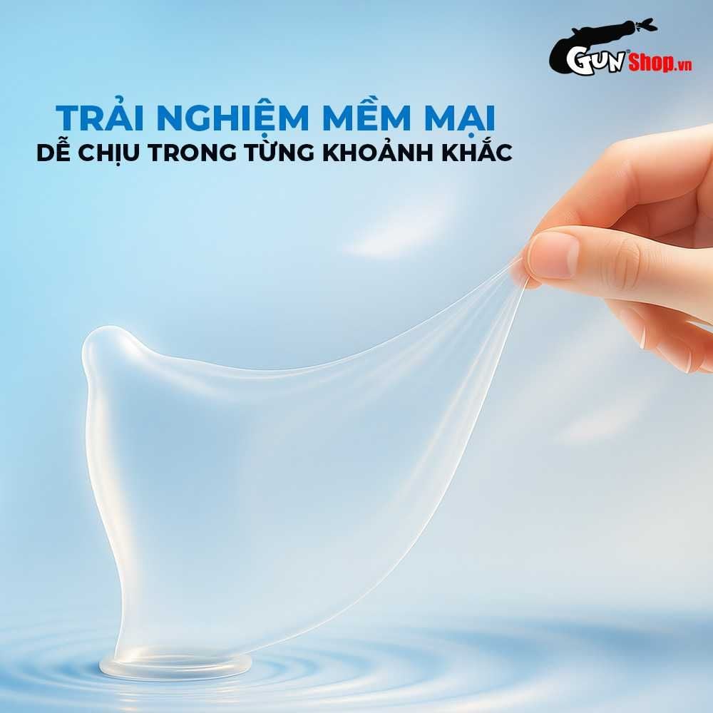 Bao cao su Durex Invisible - Siêu mỏng, mềm mịn - Hộp 10 cái