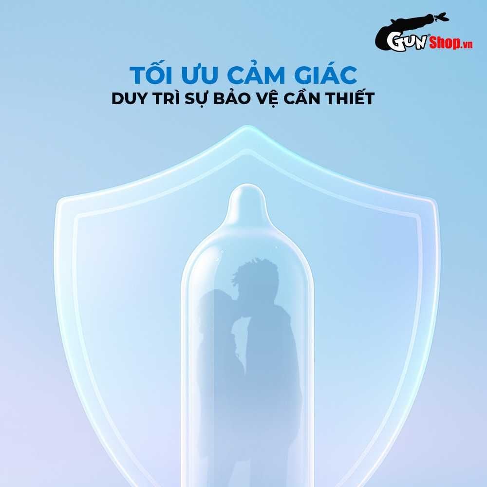 Bao cao su Durex Invisible - Siêu mỏng, mềm mịn - Hộp 10 cái
