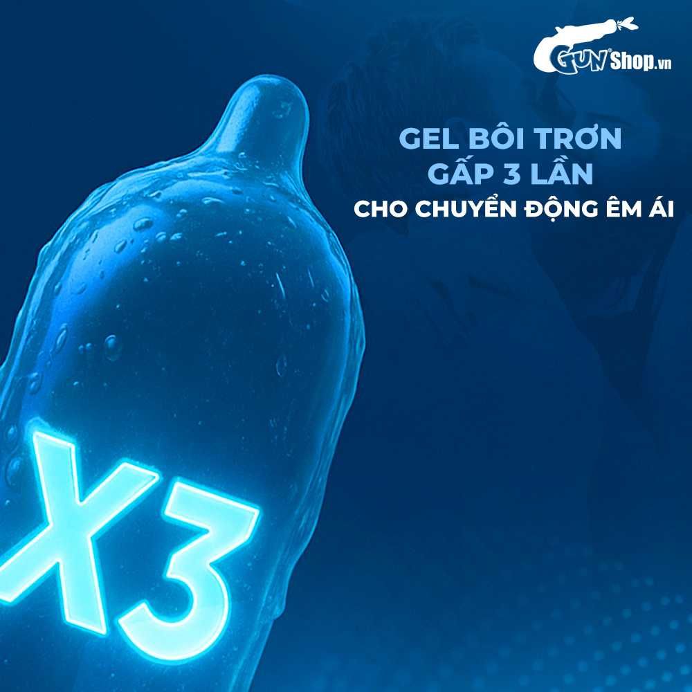 Bao cao su Durex Jeans - Siêu mỏng, nhiều gel bôi trơn - Hộp 12 cái