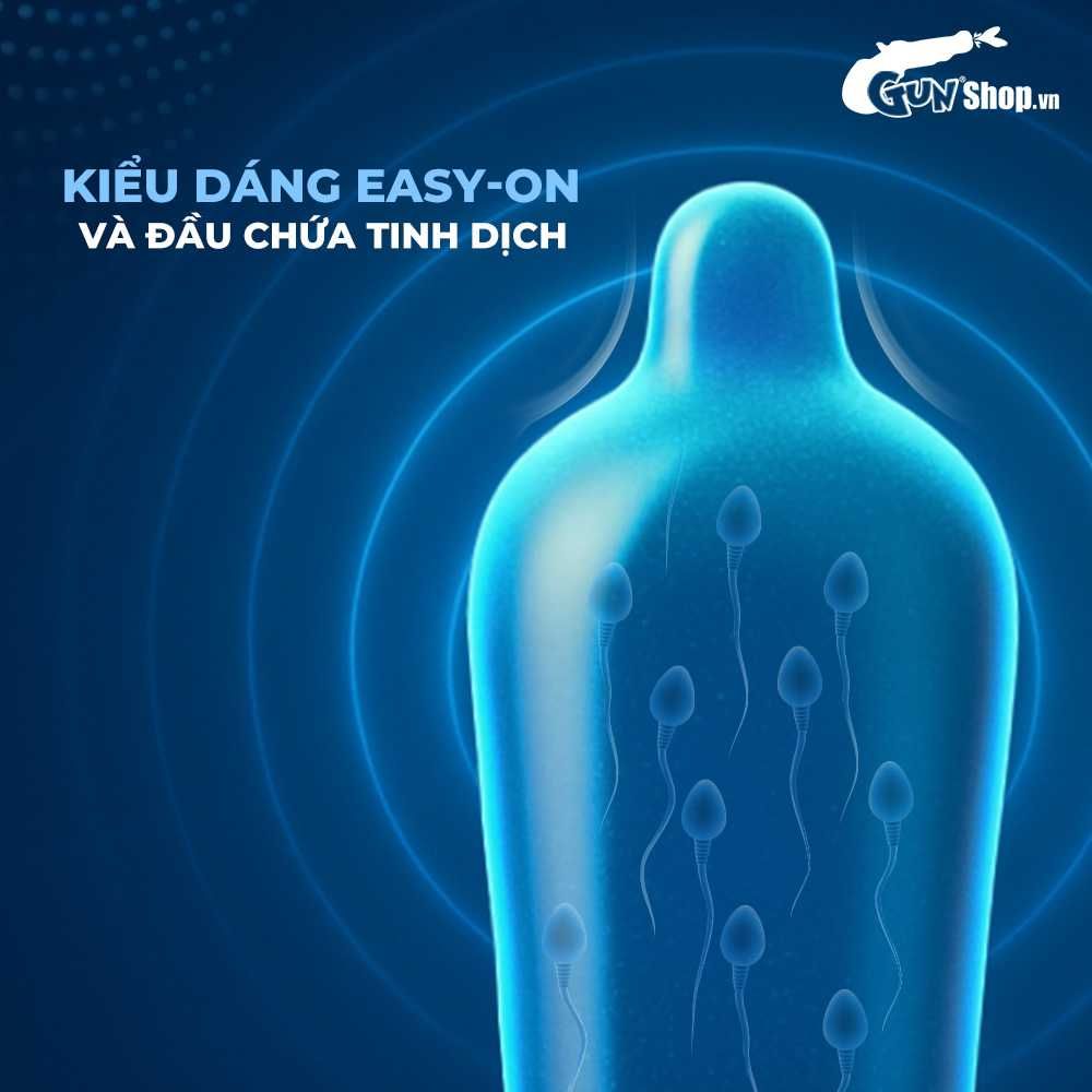 Bao cao su Durex Jeans - Siêu mỏng, nhiều gel bôi trơn - Hộp 12 cái