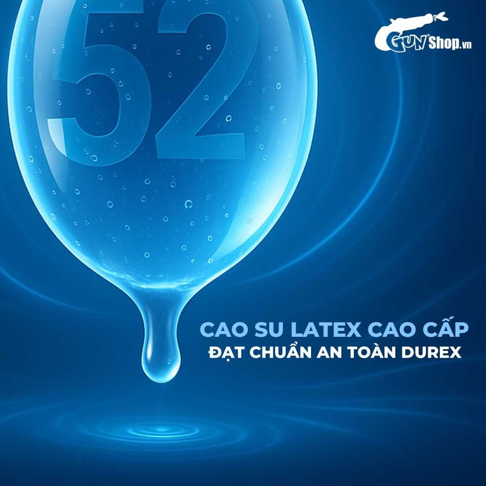 Bao cao su Durex Jeans - Siêu mỏng, nhiều gel bôi trơn - Hộp 12 cái