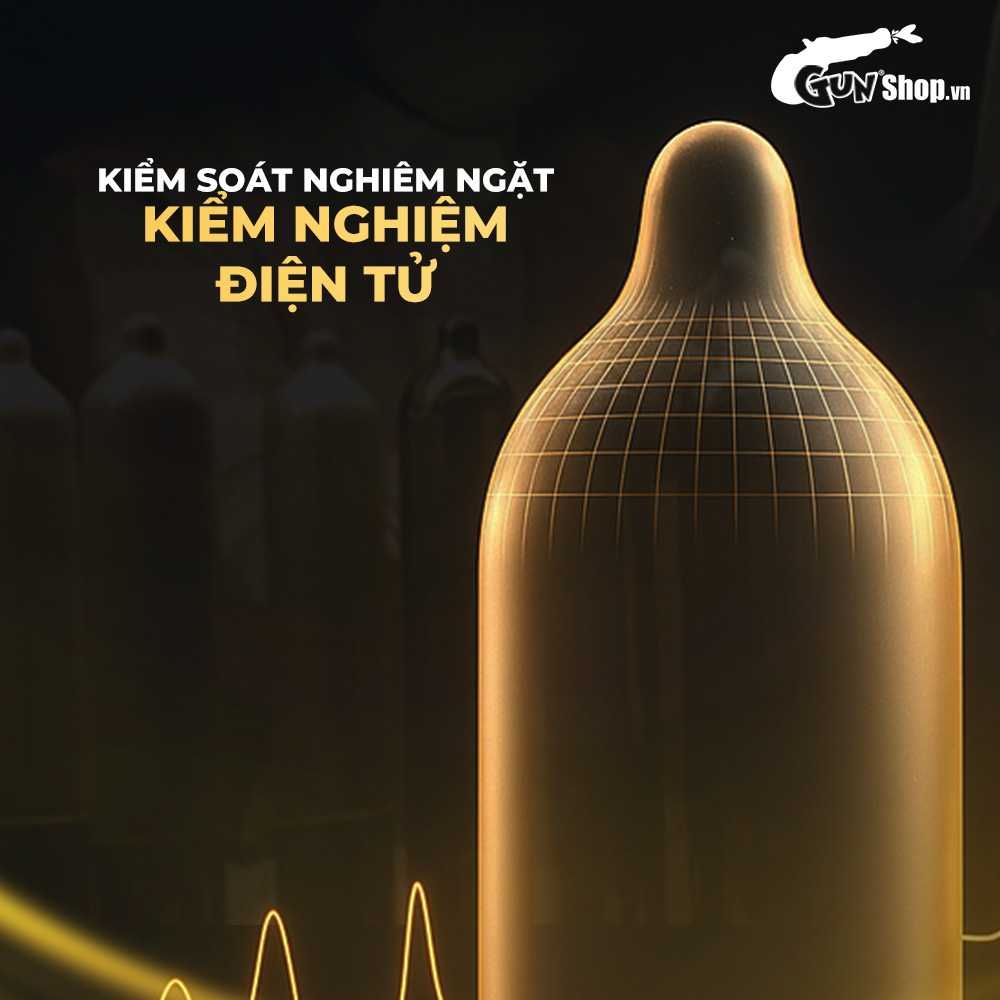 Bao cao su Durex Kingtex - Size nhỏ 49mm, ôm sát - Hộp 12 cái