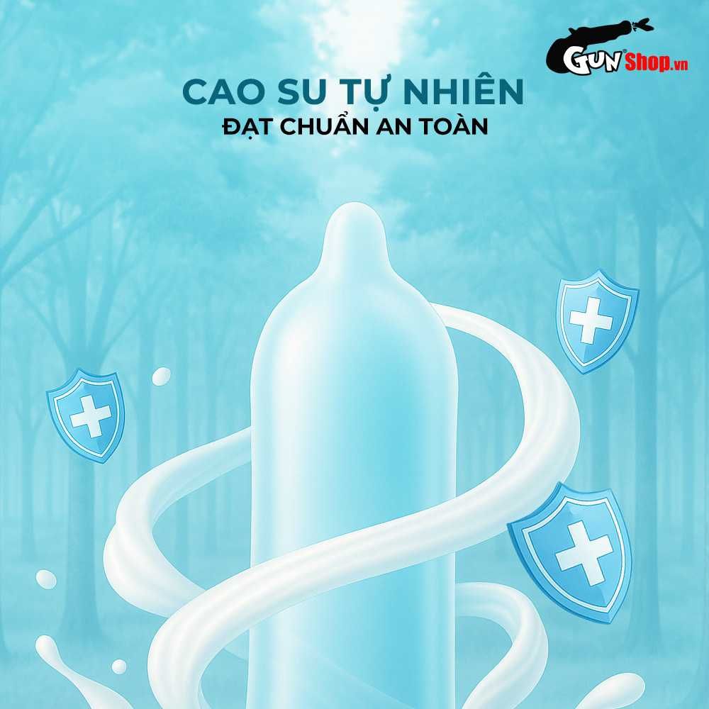 Bao cao su Durex Love - Siêu mỏng, hương vani - Hộp 10 cái