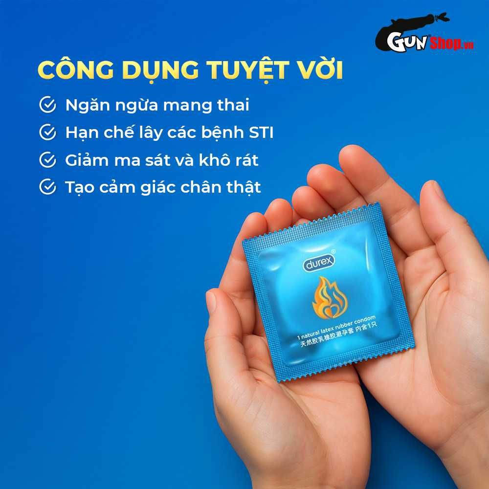 Bao cao su Durex Together - Mềm mại và mịn màng - Hộp 12 cái