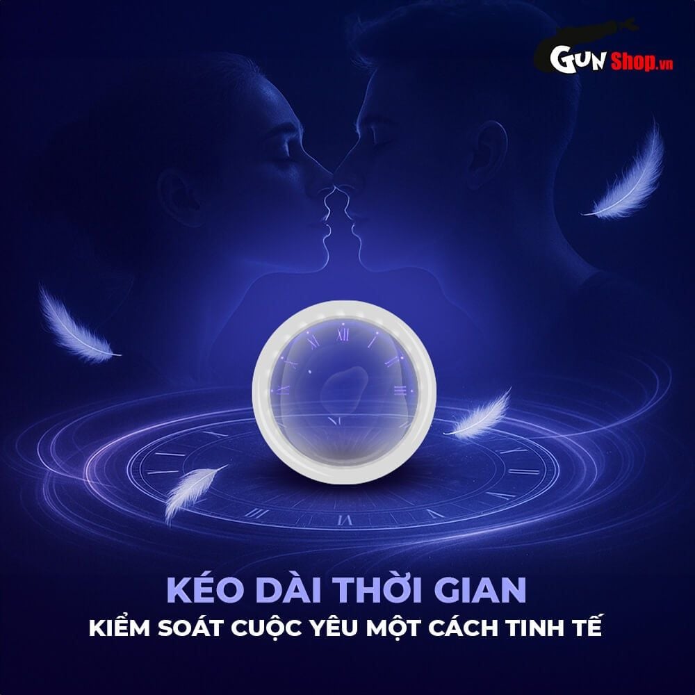 Bao cao su Shell Bigtime - Size 54mm, siêu mỏng, chống tuột, kéo dài thời gian - Hộp 3 cái