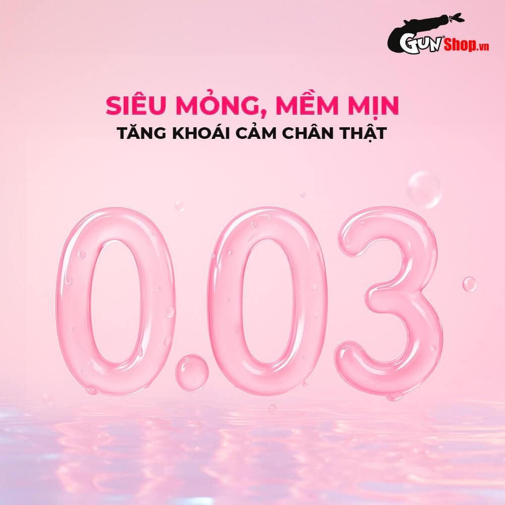 Bao cao su Shell Close Fit - Size 49mm, siêu mỏng, chống tuột, kéo dài thời gian - Hộp 3 cái