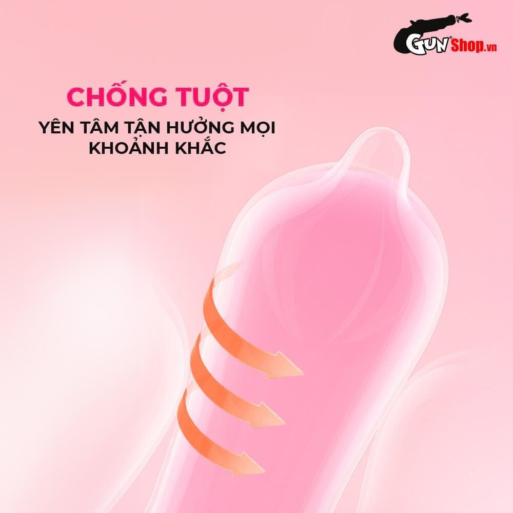 Bao cao su Shell Close Fit - Size 49mm, siêu mỏng, chống tuột, kéo dài thời gian - Hộp 3 cái