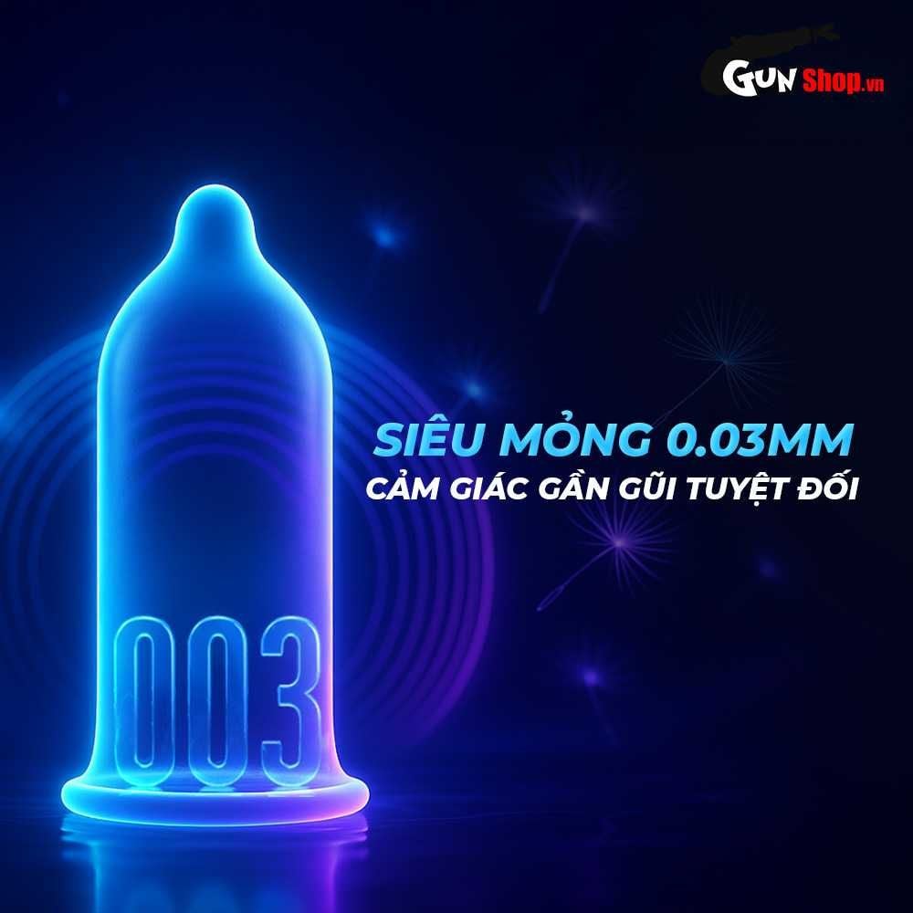 Bao cao su Shell Invisible - Siêu mỏng, chống tuột, kéo dài thời gian - Hộp 10 cái