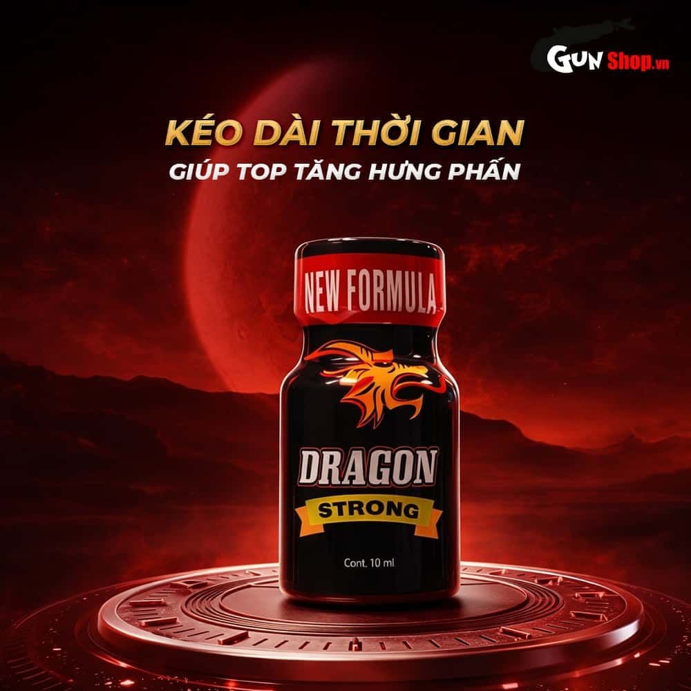 Chai hít tăng khoái cảm Popper PWD USA Dragon Strong - Chai 10ml