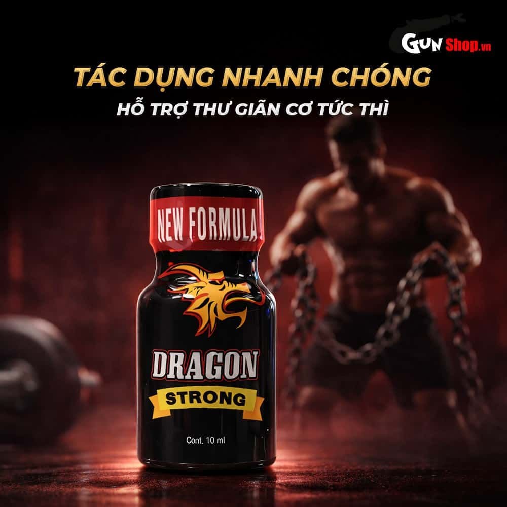 Chai hít tăng khoái cảm Popper PWD USA Dragon Strong - Chai 10ml